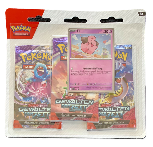 Pokémon KAPU05 Gewalten der Zeit 3-Pack Blister